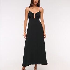 Black Bra-Free Hardware Maxi Dress Size XSP